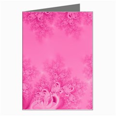 Soft Pink Frost Of Morning Fractal Greeting Card by Artist4God