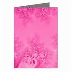 Soft Pink Frost Of Morning Fractal Greeting Card (8 Pack) by Artist4God