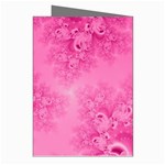 Soft Pink Frost of Morning Fractal Greeting Card (8 Pack) Right