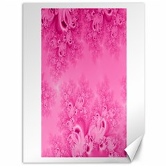 Soft Pink Frost Of Morning Fractal Canvas 36  X 48  (unframed) by Artist4God