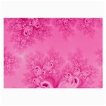 Soft Pink Frost of Morning Fractal Glasses Cloth (Large, Two Sided) Back