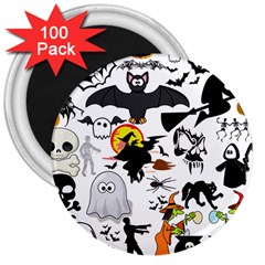 Halloween Mashup 3  Button Magnet (100 Pack) by StuffOrSomething