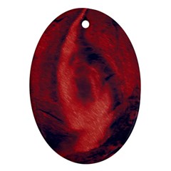 Blood Waterfall Oval Ornament by LokisStuffnMore