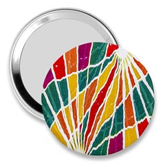 Multicolored Vibrations 3  Handbag Mirror by dflcprints