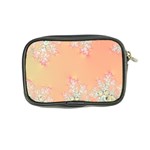 Peach Spring Frost On Flowers Fractal Coin Purse Back