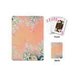 Peach Spring Frost On Flowers Fractal Playing Cards (Mini) Back