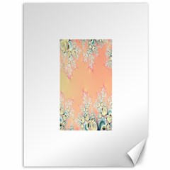 Peach Spring Frost On Flowers Fractal Canvas 36  X 48  (unframed) by Artist4God