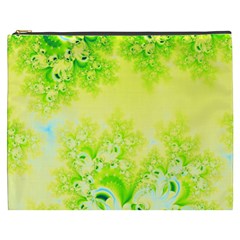 Sunny Spring Frost Fractal Cosmetic Bag (xxxl) by Artist4God