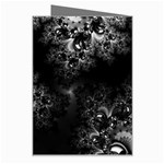 Midnight Frost Fractal Greeting Card Right