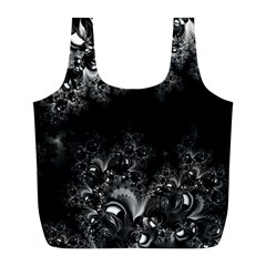 Midnight Frost Fractal Reusable Bag (l) by Artist4God