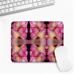 Pink Gladiolus Flowers Small Mouse Pad (rectangle) by Artist4God