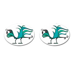 Fantasy Bird Cufflinks (oval) by dflcprints