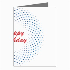 Halftone Circle With Squares Greeting Card (8 Pack) by rizovdesign