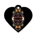 African Goddess Dog Tag Heart (Two Sided) Front