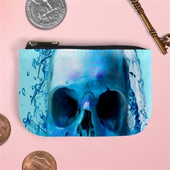 Skull In Water Coin Change Purse by icarusismartdesigns