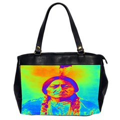 Sitting Bull Oversize Office Handbag (two Sides) by icarusismartdesigns