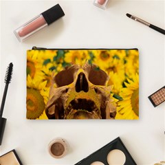 Sunflowers Cosmetic Bag (medium) by icarusismartdesigns