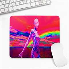 Cyborg Mask Large Mouse Pad (rectangle) by icarusismartdesigns