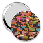 Colorful pixels 3  Handbag Mirror Front