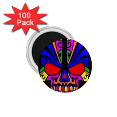 Skull In Colour 1 75  Button Magnet (100 Pack) by icarusismartdesigns