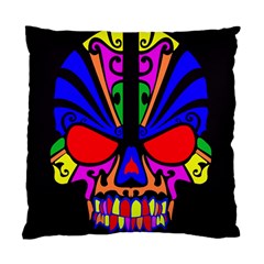 Skull In Colour Cushion Case (single Sided)  by icarusismartdesigns