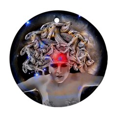 Medusa Round Ornament (two Sides) by icarusismartdesigns