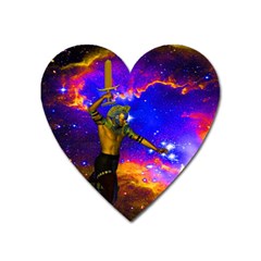 Star Fighter Magnet (heart) by icarusismartdesigns