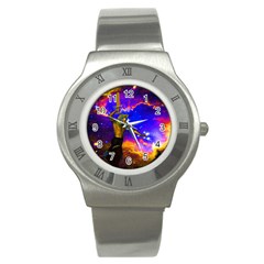 Star Fighter Stainless Steel Watch (slim) by icarusismartdesigns