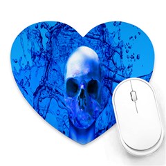 Alien Blue Mouse Pad (heart) by icarusismartdesigns