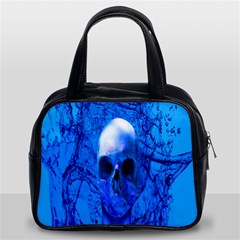 Alien Blue Classic Handbag (two Sides) by icarusismartdesigns