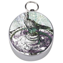 Bird Fountain 2 Silver Compass by sirhowardlee