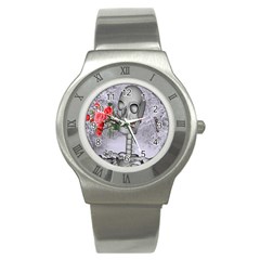 Looking Forward To Spring Stainless Steel Watch (slim) by icarusismartdesigns