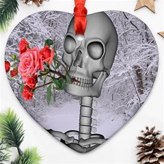 Looking Forward To Spring Heart Ornament (two Sides) by icarusismartdesigns