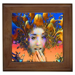 Organic Medusa Framed Ceramic Tile by icarusismartdesigns