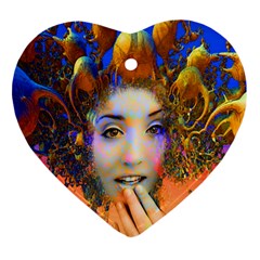 Organic Medusa Heart Ornament by icarusismartdesigns