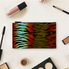 Earthy Zebra Cosmetic Bag (small) by OCDesignss