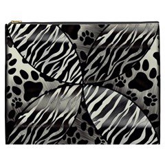 Crazy Animal Print  Cosmetic Bag (xxxl) by OCDesignss