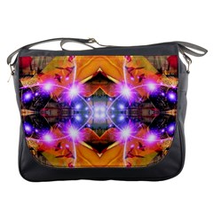 Abstract Flower Messenger Bag by icarusismartdesigns