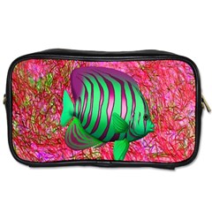 Fish Travel Toiletry Bag (one Side) by icarusismartdesigns