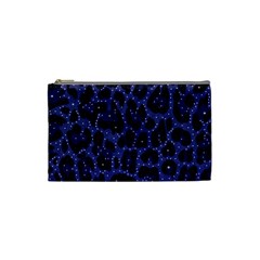 Blue Leapord Bling Cosmetic Bag (small) by OCDesignss