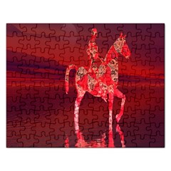 Riding At Dusk Jigsaw Puzzle (rectangle) by icarusismartdesigns