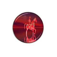 Riding At Dusk Golf Ball Marker (for Hat Clip) by icarusismartdesigns