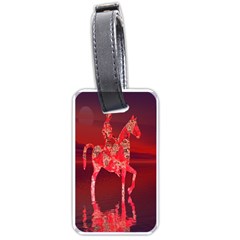 Riding At Dusk Luggage Tag (one Side) by icarusismartdesigns