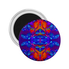 Abstract Reflections 2 25  Button Magnet by icarusismartdesigns