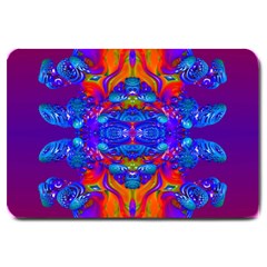 Abstract Reflections Large Door Mat by icarusismartdesigns