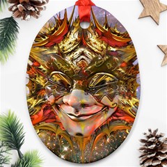 Star Clown Oval Ornament by icarusismartdesigns