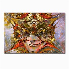 Star Clown Postcards 5  X 7  (10 Pack) by icarusismartdesigns