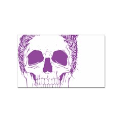 Purple Skull Bun Up Sticker (rectangle) by vividaudacity