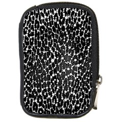 Black&white Leopard Print  Compact Camera Leather Case by OCDesignss