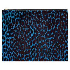 Florescent Leopard Print  Cosmetic Bag (xxxl) by OCDesignss